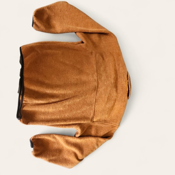 The North Face vintage USA made fleece pullover jacket M Orange snap front - Picture 5 of 5